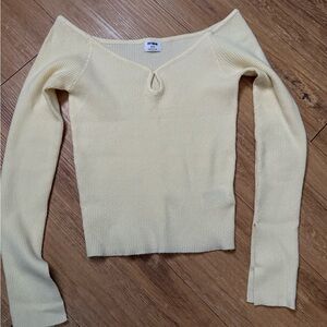 Cotton On Cream Off-the-Shoulder Sweater